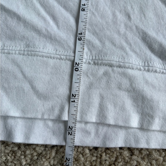 Lisa Todd white Top preppy Comfort cotton snitched long sleeve size small - Picture 13 of 13